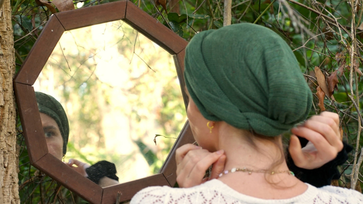 Olive Green Turban Wrap