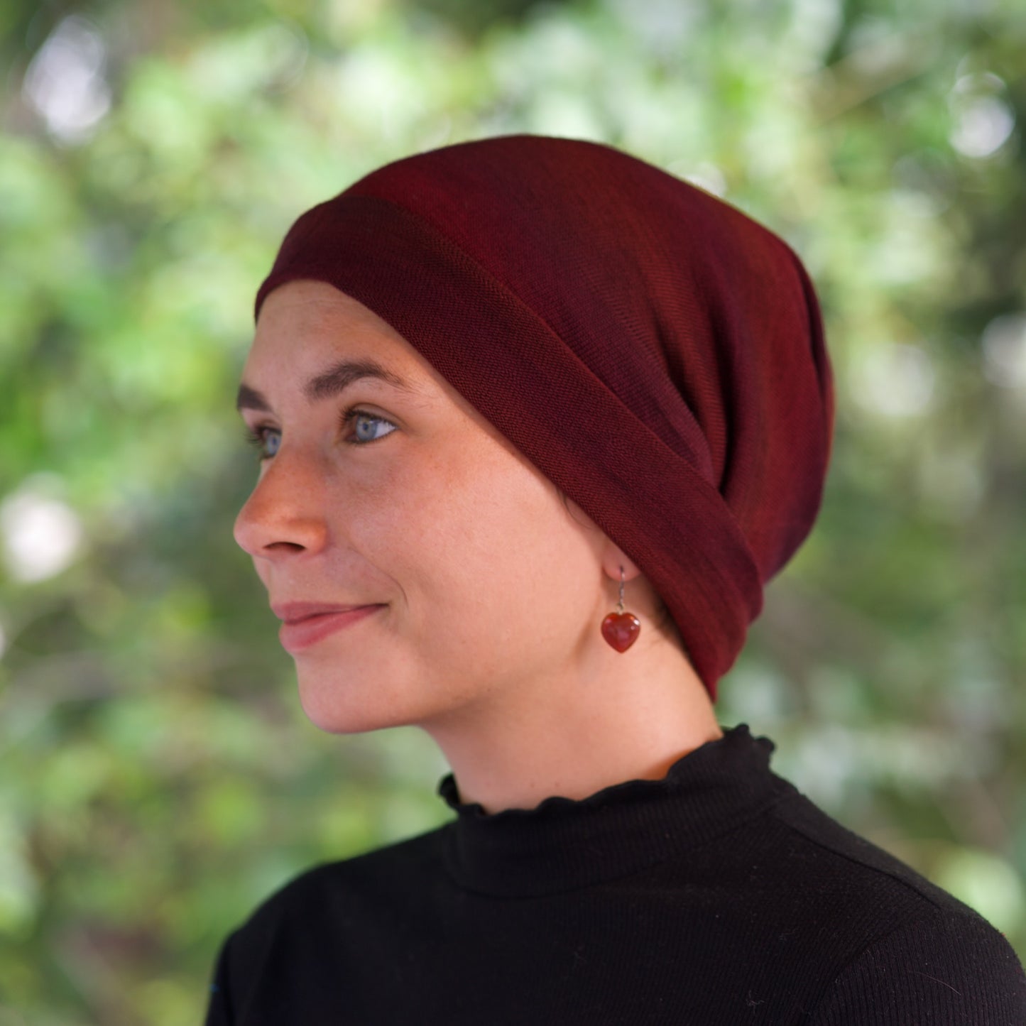 Rustic Plum Brown Bandana Wrap