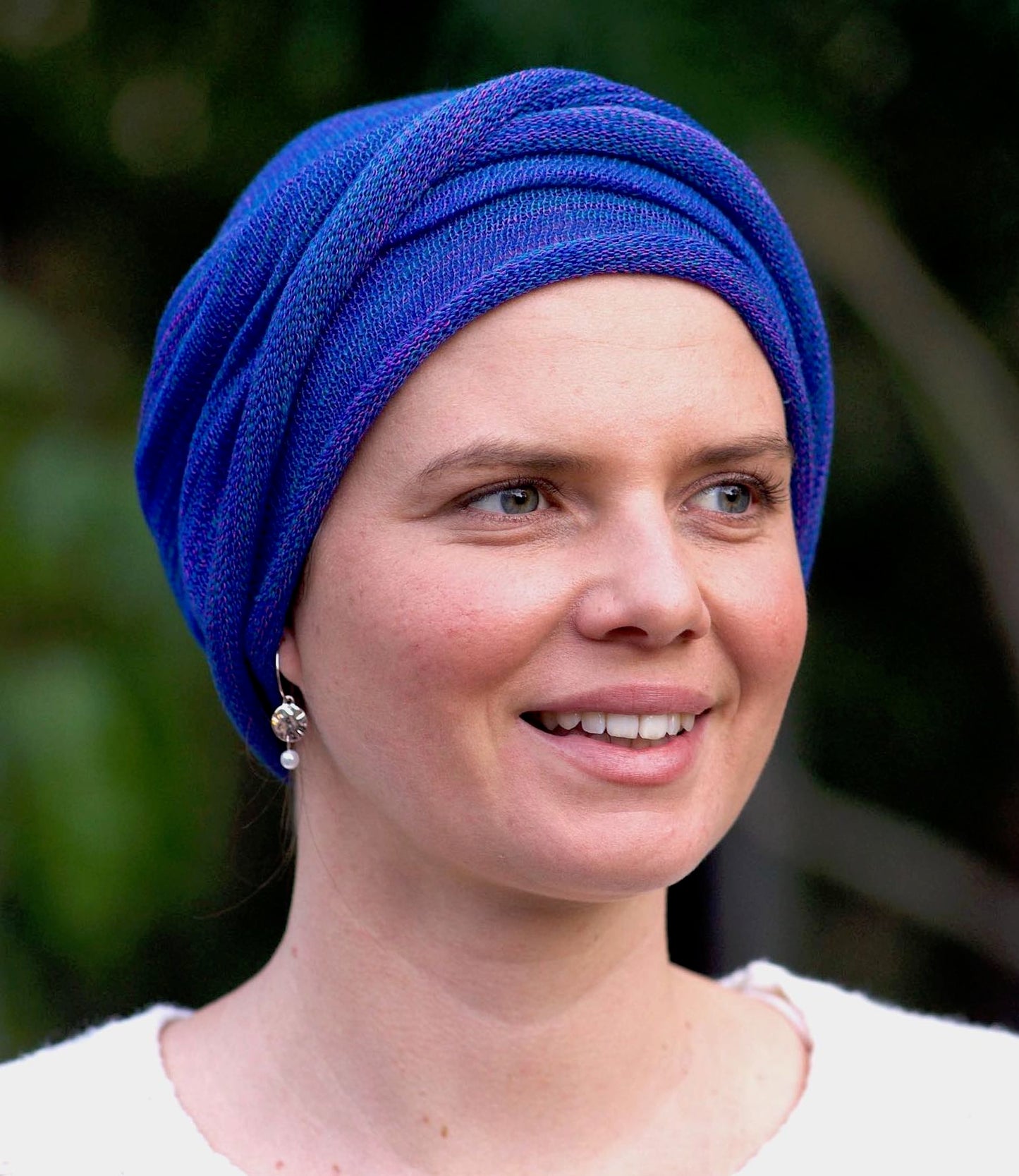 Vivid Blue Turban Wrap