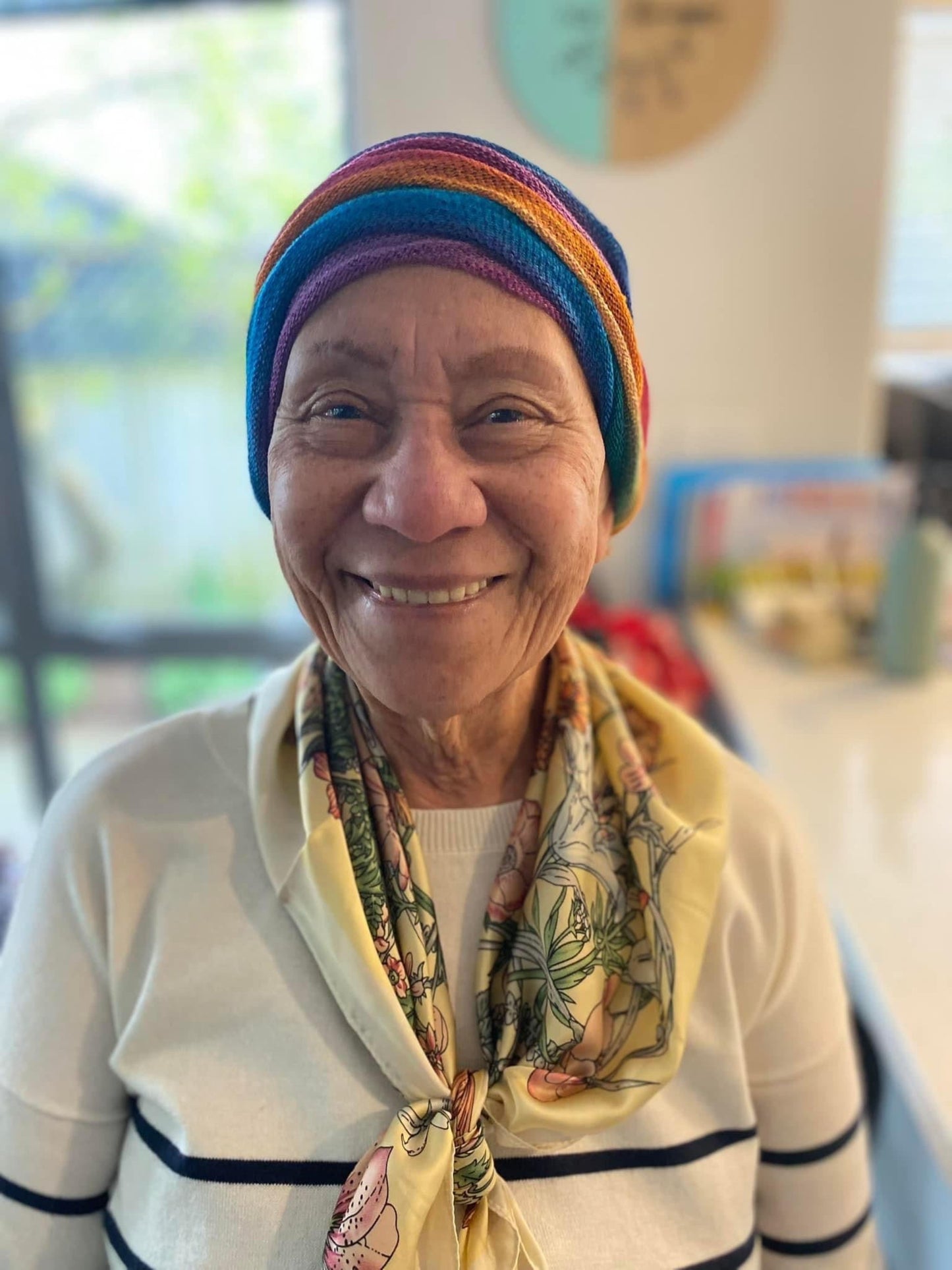 Rainbow Turban Wrap