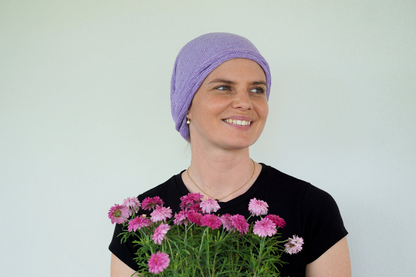 Lilac Cream Turban Wrap
