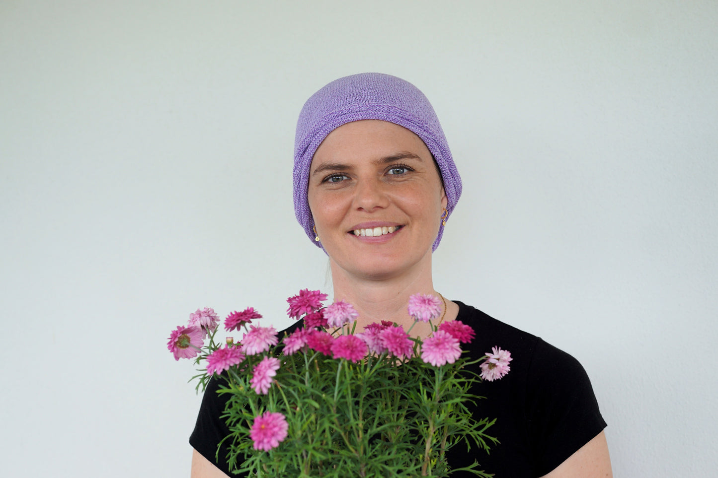 Lilac Cream Turban Wrap