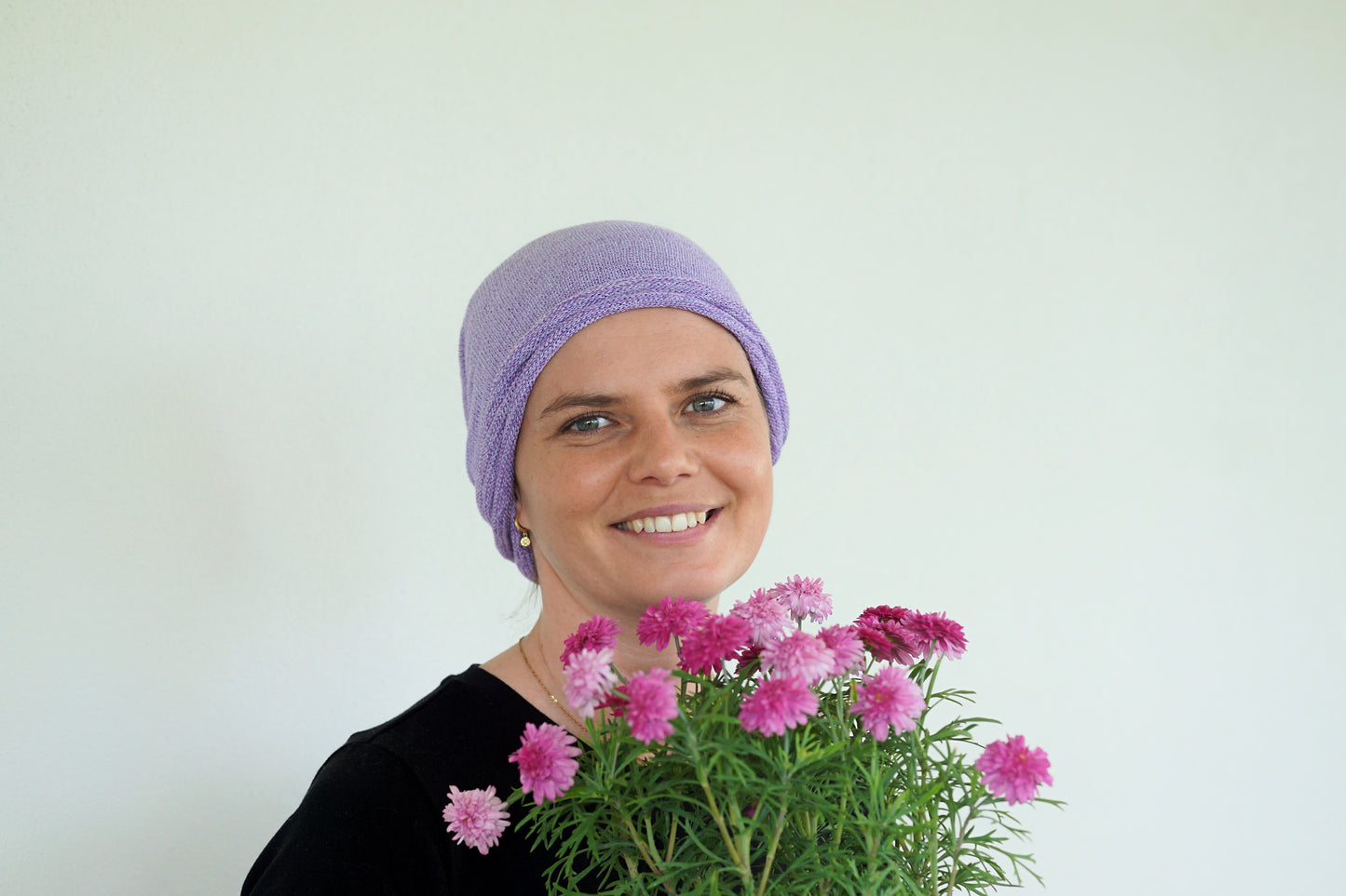 Lilac Cream Turban Wrap