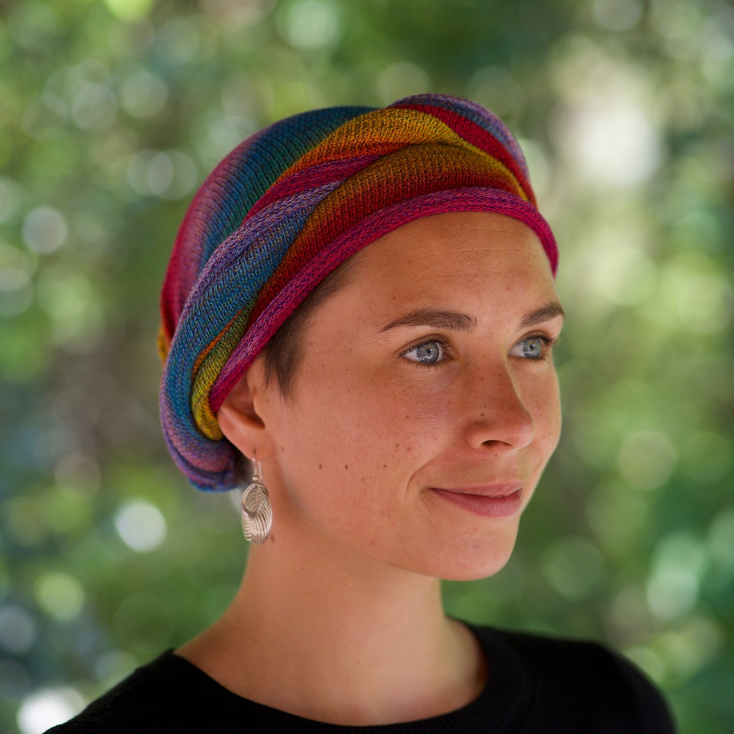 Rainbow Turban Wrap