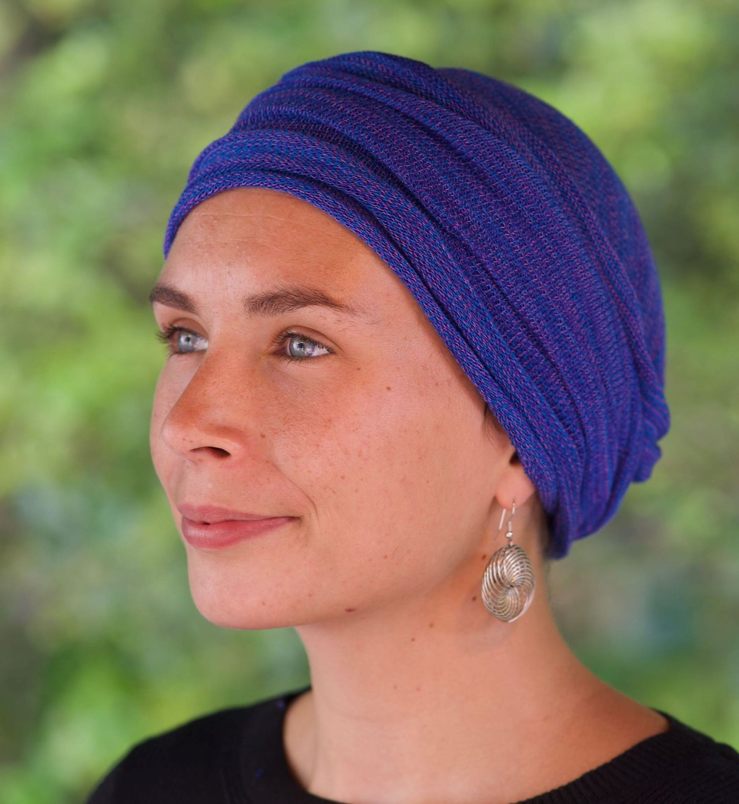 Vivid Blue Turban Wrap