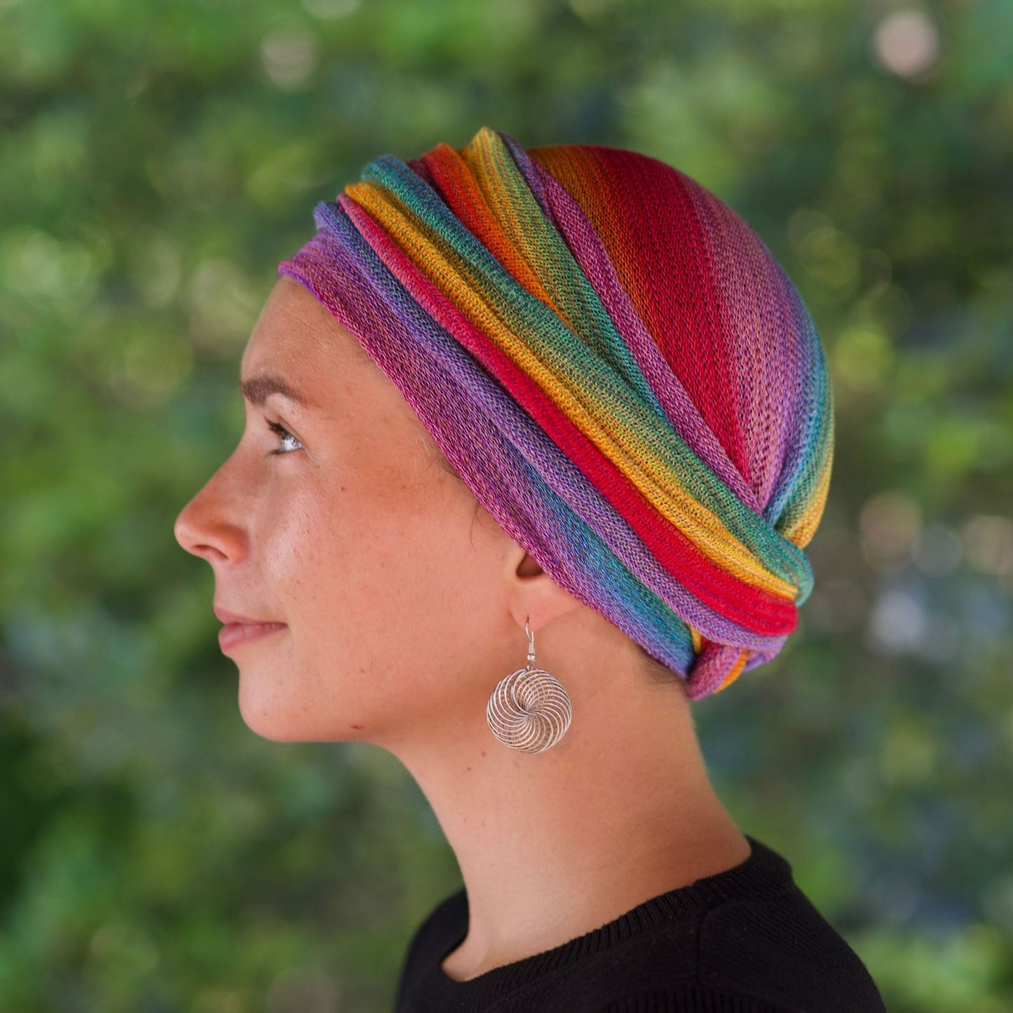 Rainbow Turban Wrap