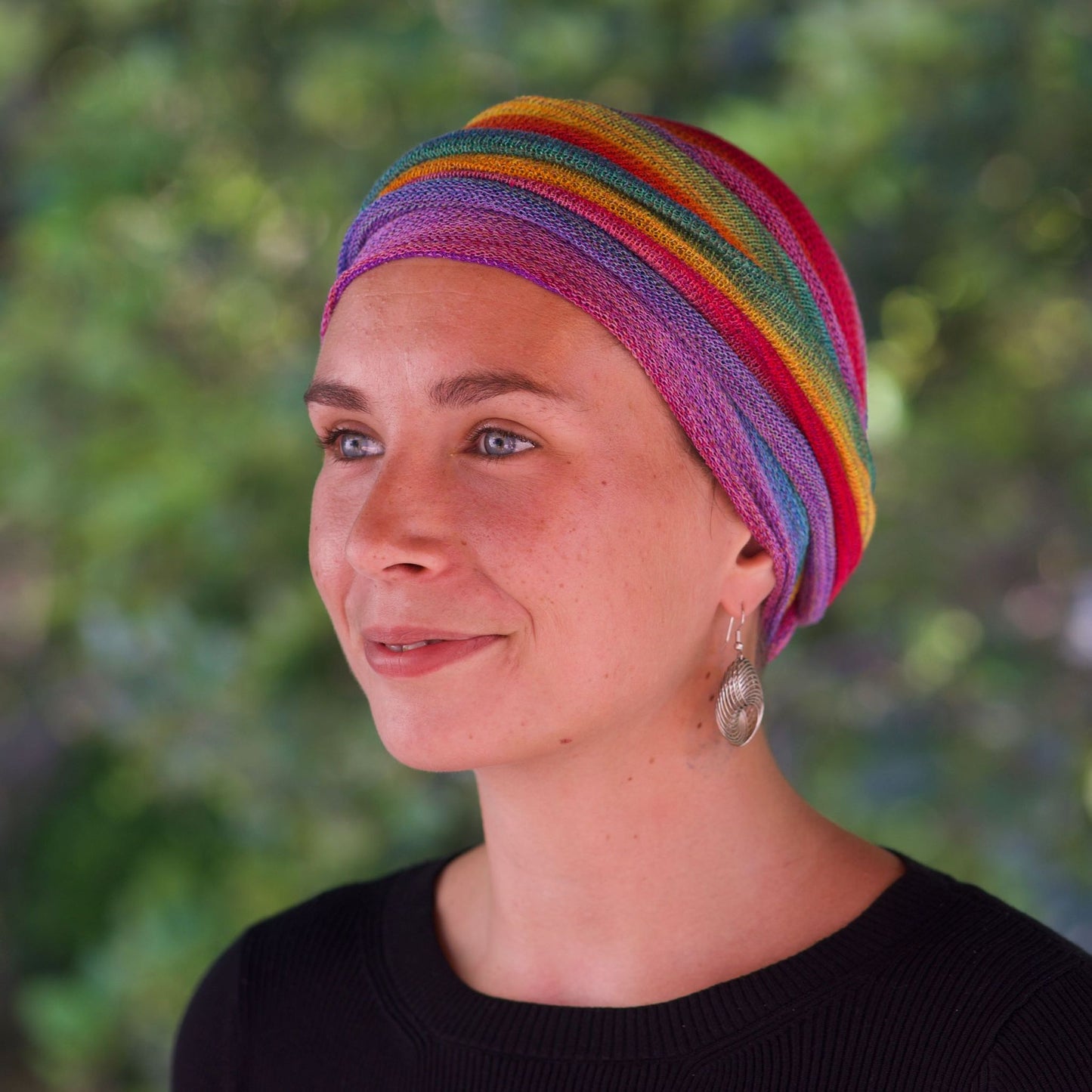 Rainbow Turban Wrap