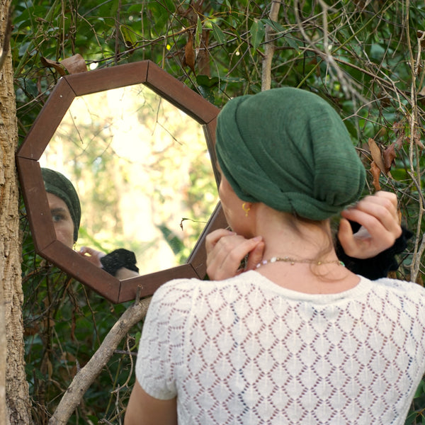 Olive Green Moss Turban