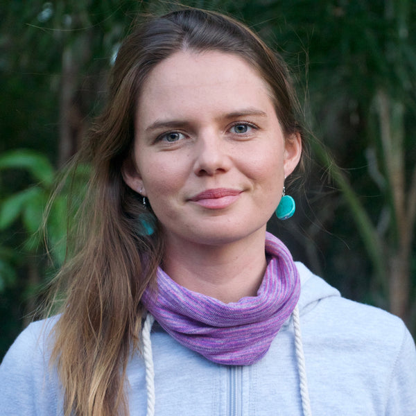 Pink Lupins Bandana Wrap