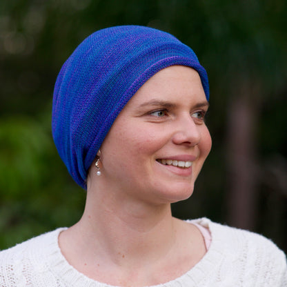 Vivid Blue Turban Wrap