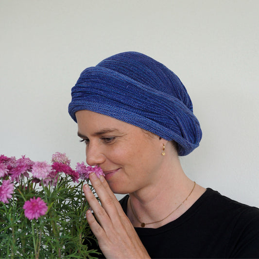 Alpine Blues Turban Wrap