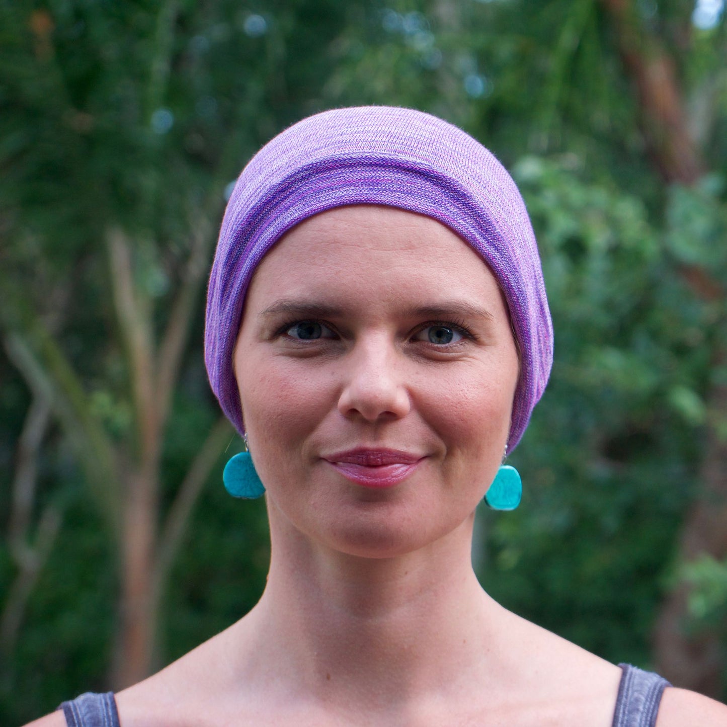 Pink Lupins Bandana Wrap