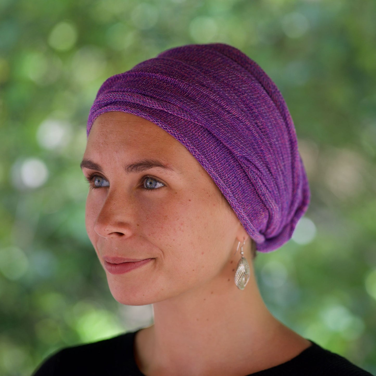 Lilac Purple Turban Wrap