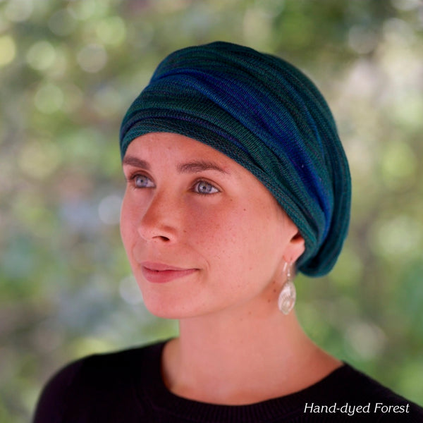 Forest Green Knit Turban Wrap
