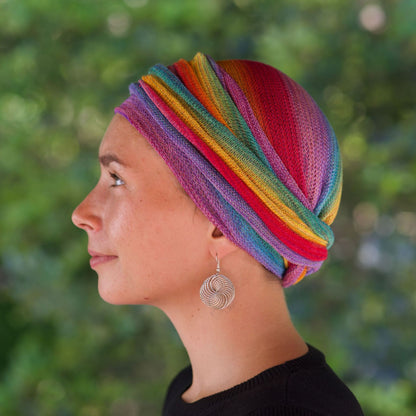Rainbow Turban Wrap