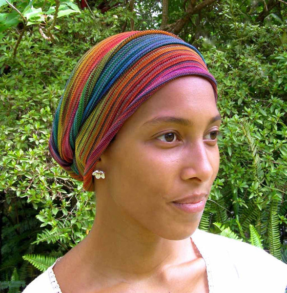 Rainbow Tribal Turban Wrap