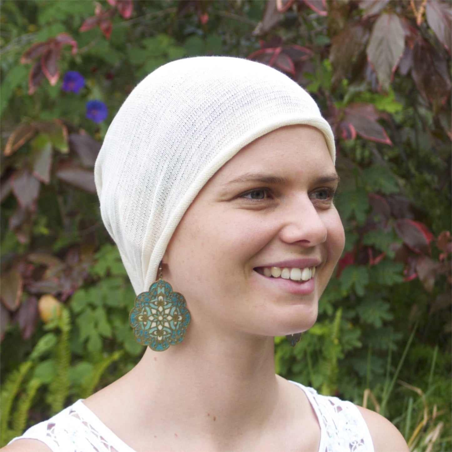 Cream Bandana Wrap